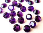 Natural 6 mm African Amethyst Round Faceted AAA Quality – Amethyst Round Faceted 6mm