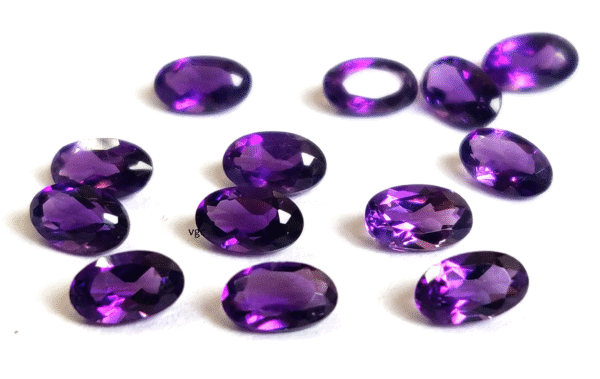 Natural 3×4 mm African Amethyst Oval Faceted AAA Quality – Amethyst Oval Faceted 3x4mm
