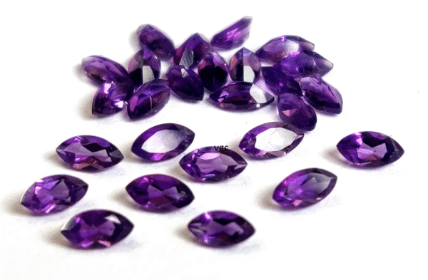 Natural 4×8 mm African Amethyst Marquise Faceted AAA Quality – Amethyst Marquise Faceted 4x8mm