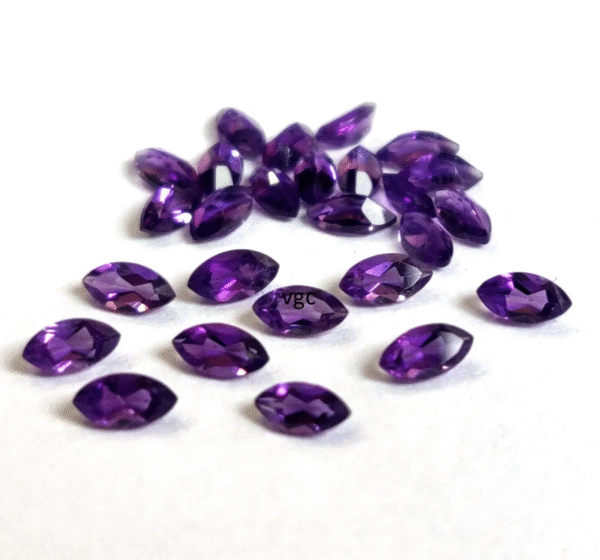Natural 2×4 mm African Amethyst Marquise Faceted AAA Quality – Amethyst Marquise Faceted 2x4mm
