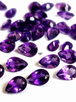 Natural 3×5 mm African Amethyst Pear Faceted AAA Quality – Amethyst Pear Faceted 3x5mm