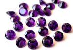 Natural 6 mm African Amethyst Round Faceted AAA Quality – Amethyst Round Faceted 6mm