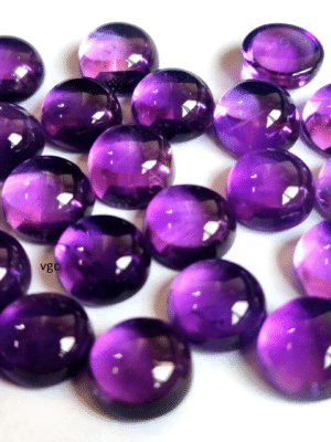 Natural 11 mm African Amethyst Round Cabochon Flat Back AAA Quality – Amethyst Round Cabochon
