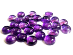 Natural 15 mm African Amethyst Round Cabochon Flat Back AAA Quality – Amethyst Round Cabochon