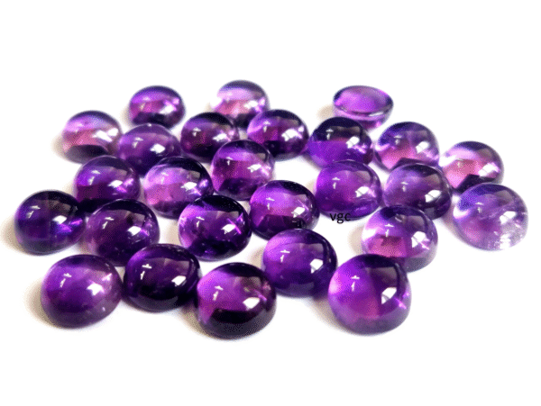 Natural 15 mm African Amethyst Round Cabochon Flat Back AAA Quality – Amethyst Round Cabochon