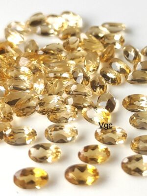 Natural 3×5 mm Citrine Oval Cut Faceted AAA Quality – Citrine Oval Faceted 3x5mm