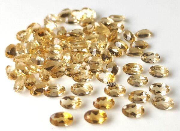 Natural 5×7 mm Citrine Oval Cut Faceted AAA Quality – Citrine Oval Faceted 5x7mm