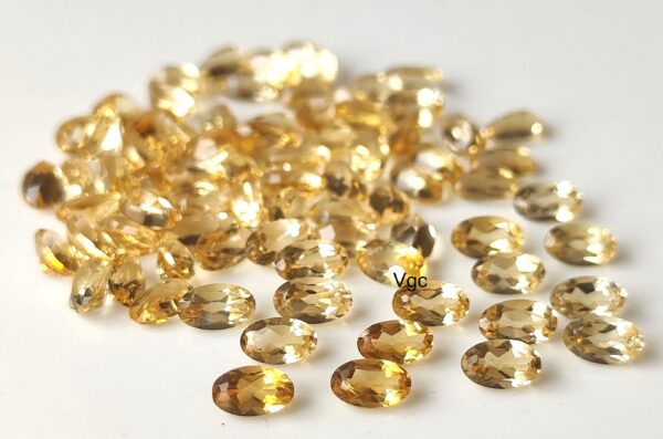Natural 5×7 mm Citrine Oval Cut Faceted AAA Quality – Citrine Oval Faceted 5x7mm