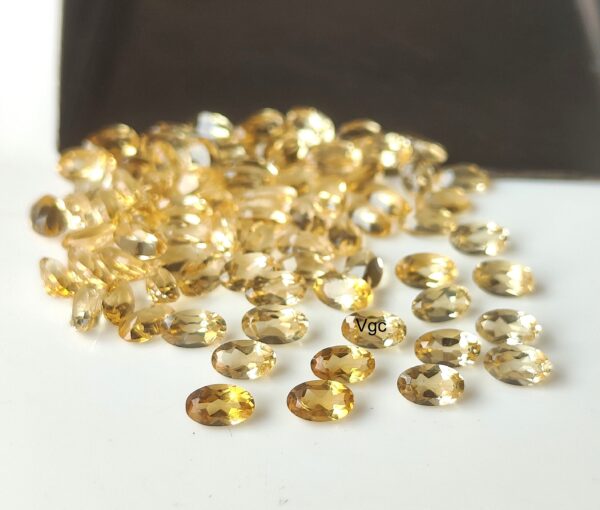Natural 5×7 mm Citrine Oval Cut Faceted AAA Quality – Citrine Oval Faceted 5x7mm
