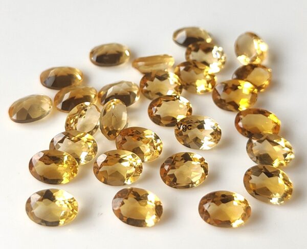 Natural 9×11 mm Citrine Oval Cut Faceted AAA Quality – Citrine Oval Faceted 9x11mm