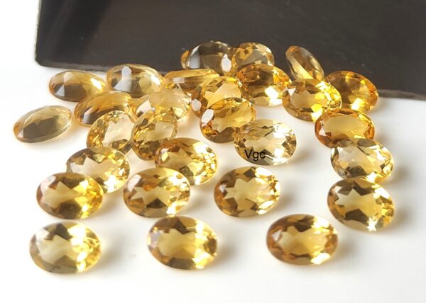Natural 9×11 mm Citrine Oval Cut Faceted AAA Quality – Citrine Oval Faceted 9x11mm