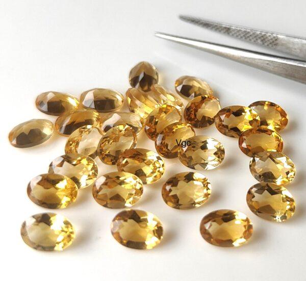 Natural 9×11 mm Citrine Oval Cut Faceted AAA Quality – Citrine Oval Faceted 9x11mm