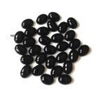 Natural Black Onyx 5×7 mm Oval Cabochon Flat Back – Black Onyx Oval Cabochon 5x7mm