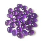 Natural 6×8 mm African Amethyst Oval Rose Cut AAA Quality – Amethyst Oval Faceted 6x8mm