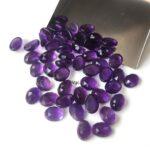 Natural 6×8 mm African Amethyst Oval Rose Cut AAA Quality – Amethyst Oval Faceted 6x8mm