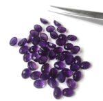 Natural 6×8 mm African Amethyst Oval Rose Cut AAA Quality – Amethyst Oval Faceted 6x8mm