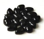Natural Black Onyx 8×12 mm Pear Cabochon Flat Back – Black Onyx Pear Cabochon 8x12mm