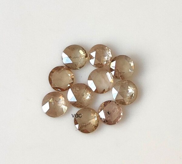 Natural Brown Diamond Rose Cut 2.5 mm Round – Brown Color Diamond 2.5mm