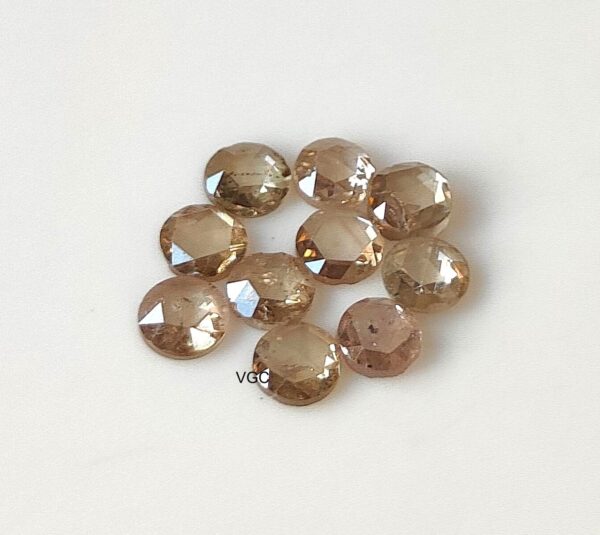 Natural Brown Diamond Rose Cut 2.5 mm Round – Brown Color Diamond 2.5mm