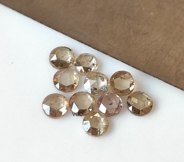 Natural Brown Diamond Rose Cut 2.5 mm Round – Brown Color Diamond 2.5mm