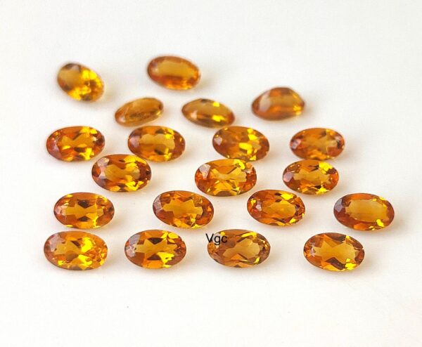 Natural Top Deep Color Brandy 5×7 mm Citrine Oval Cut Faceted AAA Quality – Top Deep Color Brandy Citrine Oval Faceted 5x7mm
