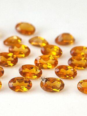 Natural Top Deep Color Brandy 5×7 mm Citrine Oval Cut Faceted AAA Quality – Top Deep Color Brandy Citrine Oval Faceted 5x7mm