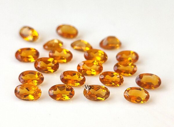 Natural Top Deep Color Brandy 5×7 mm Citrine Oval Cut Faceted AAA Quality – Top Deep Color Brandy Citrine Oval Faceted 5x7mm