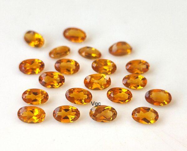 Natural Top Deep Color Brandy 5×7 mm Citrine Oval Cut Faceted AAA Quality – Top Deep Color Brandy Citrine Oval Faceted 5x7mm