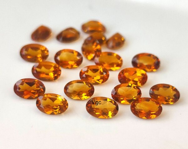 Natural Top Deep Color Brandy 6×8 mm Citrine Oval Cut Faceted AAA Quality – Top Deep Color Brandy Citrine Oval Faceted 6x8mm