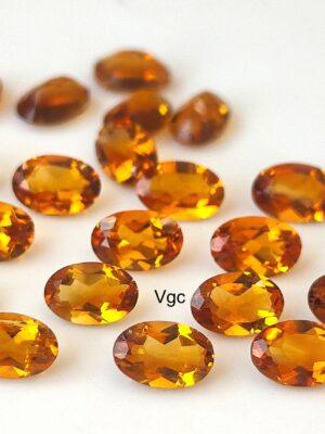 Natural Top Deep Color Brandy 6×8 mm Citrine Oval Cut Faceted AAA Quality – Top Deep Color Brandy Citrine Oval Faceted 6x8mm