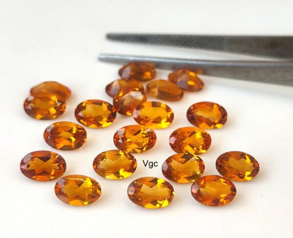 Natural Top Deep Color Brandy 6×8 mm Citrine Oval Cut Faceted AAA Quality – Top Deep Color Brandy Citrine Oval Faceted 6x8mm