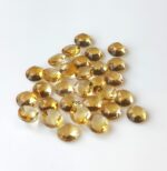 Natural 5 mm Citrine Round Rose Cut AAA Quality – Citrine Round Rose Cut 5mm