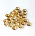 Natural 6 mm Citrine Round Rose Cut AAA Quality – Citrine Round Rose Cut 6mm