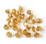 Natural 4×4 mm Citrine Cushion Cut Faceted AAA Quality – Citrine Cushion Faceted 4mm