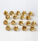 Natural 4×4 mm Citrine Cushion Cut Faceted AAA Quality – Citrine Cushion Faceted 4mm