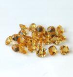 Natural 4×4 mm Citrine Cushion Cut Faceted AAA Quality – Citrine Cushion Faceted 4mm