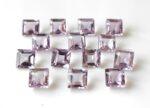 Natural 3 mm Pink Amethyst Square Faceted AAA Quality – Amethyst Square Faceted 3mm