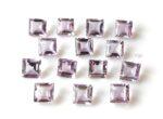 Natural 5 mm Pink Amethyst Square Faceted AAA Quality – Amethyst Square Faceted 5mm