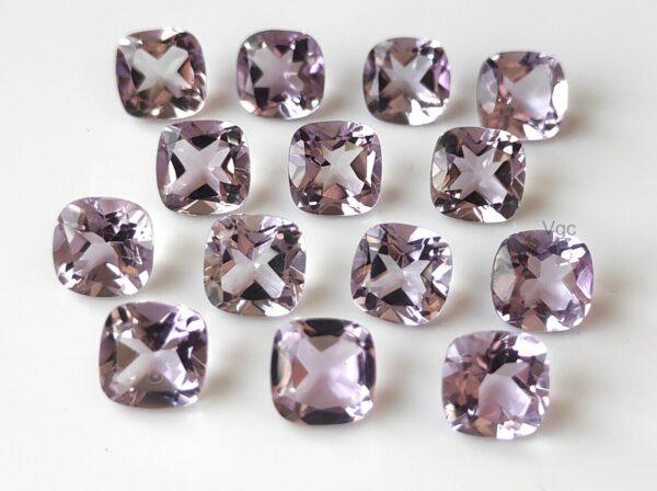 Natural 5 mm Pink Amethyst Cushion Faceted AAA Quality – Amethyst Cushion Faceted 5mm