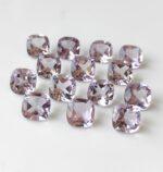 Natural 5 mm Pink Amethyst Cushion Faceted AAA Quality – Amethyst Cushion Faceted 5mm