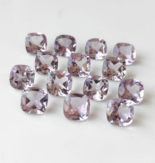 Natural 5 mm Pink Amethyst Cushion Faceted AAA Quality – Amethyst Cushion Faceted 5mm