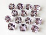 Natural 7 mm Pink Amethyst Cushion Faceted AAA Quality – Amethyst Cushion Faceted 7mm
