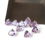 Natural 3 mm Pink Amethyst Trillion Faceted AAA Quality – Amethyst Trillion Faceted 3mm
