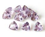 Natural 3 mm Pink Amethyst Trillion Faceted AAA Quality – Amethyst Trillion Faceted 3mm