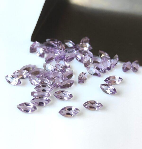 Natural 4×8 mm Pink Amethyst Marquise Faceted AAA Quality – Amethyst Marquise Faceted 4x8mm