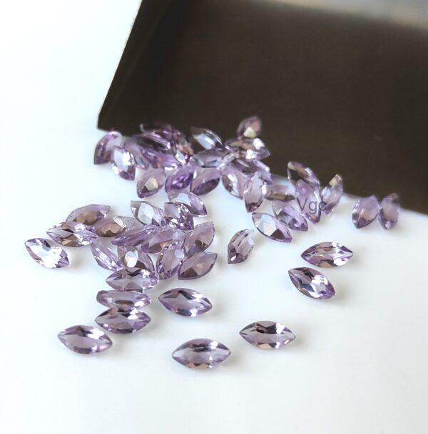 Natural 4×8 mm Pink Amethyst Marquise Faceted AAA Quality – Amethyst Marquise Faceted 4x8mm