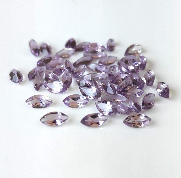 Natural 4×8 mm Pink Amethyst Marquise Faceted AAA Quality – Amethyst Marquise Faceted 4x8mm