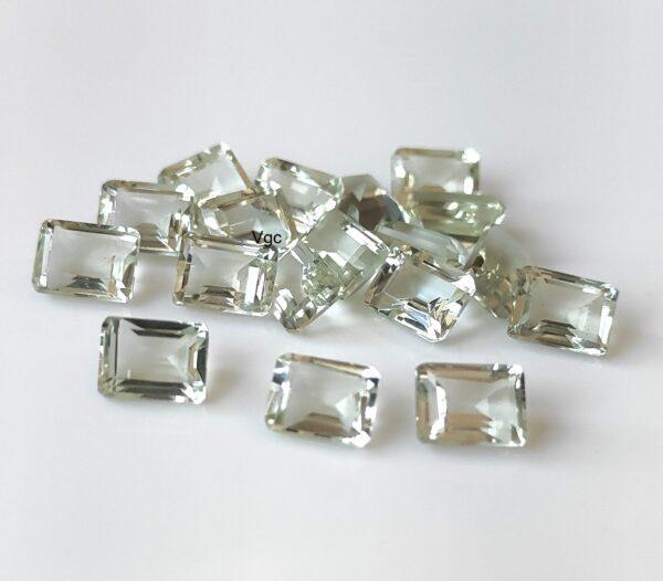Natural 4×6 mm Green Amethyst Octagon Faceted AAA Quality – Amethyst Octagon Faceted 4x6mm