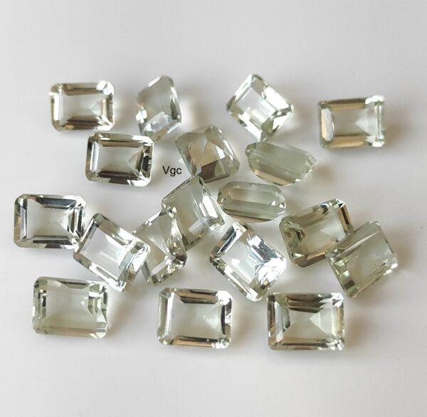 Natural 4×6 mm Green Amethyst Octagon Faceted AAA Quality – Amethyst Octagon Faceted 4x6mm
