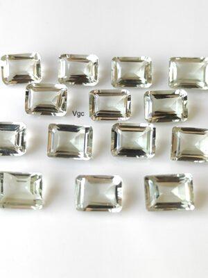 Natural 10×12 mm Green Amethyst Octagon Faceted AAA Quality – Amethyst Octagon Faceted 10x12mm